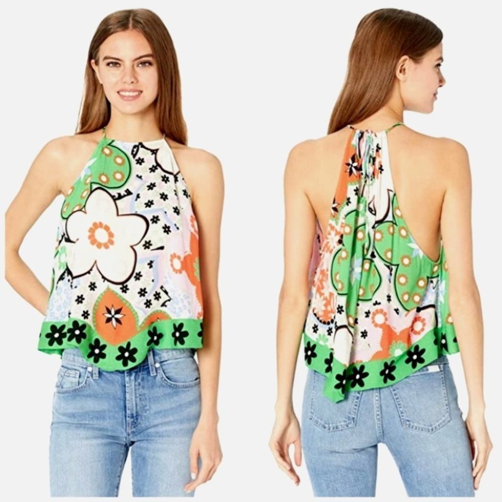 Free People Multicolor Floral Camisole. Worn Once. Good Condition.